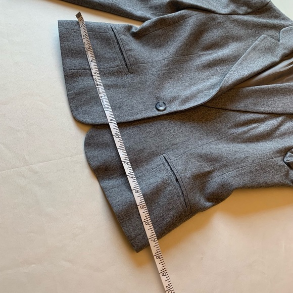 Vintage Kirtland Hall one button wool grey blazer size S - Picture 8 of 14